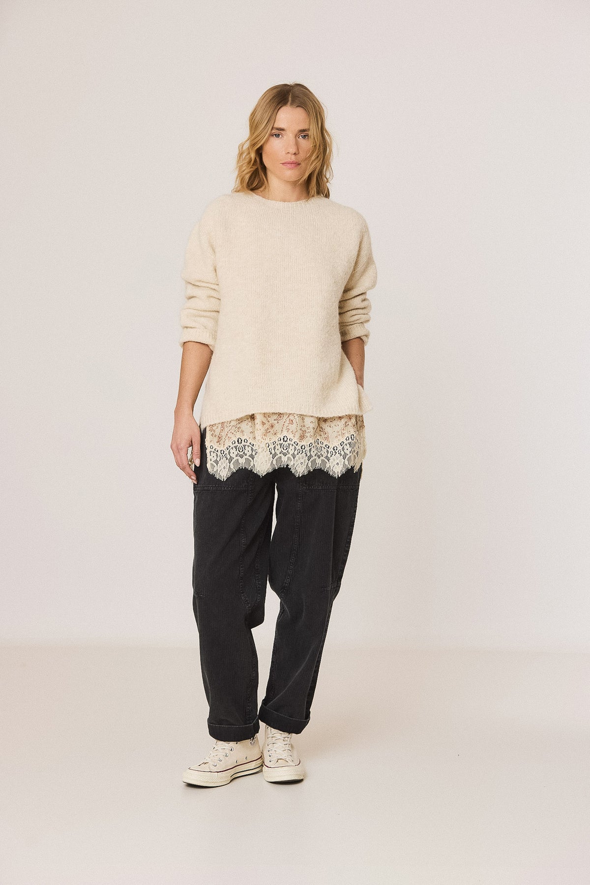 SWEATER WITH MOHAIR