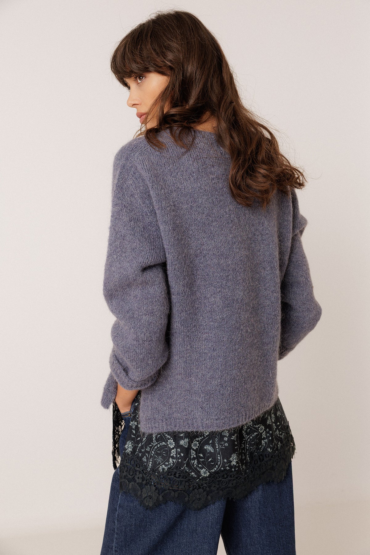 SWEATER WITH MOHAIR