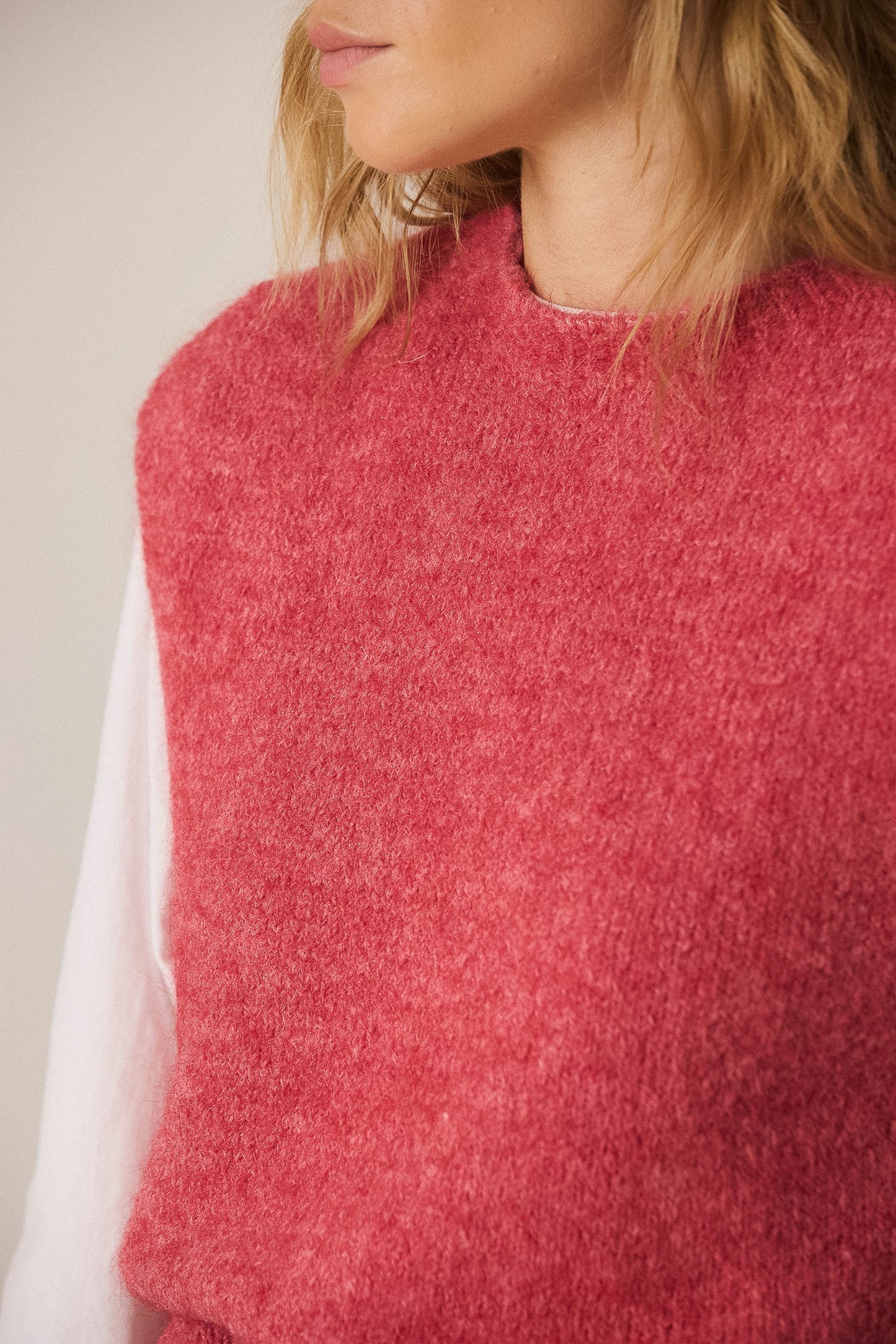 BOXY VEST WITH MOHAIR