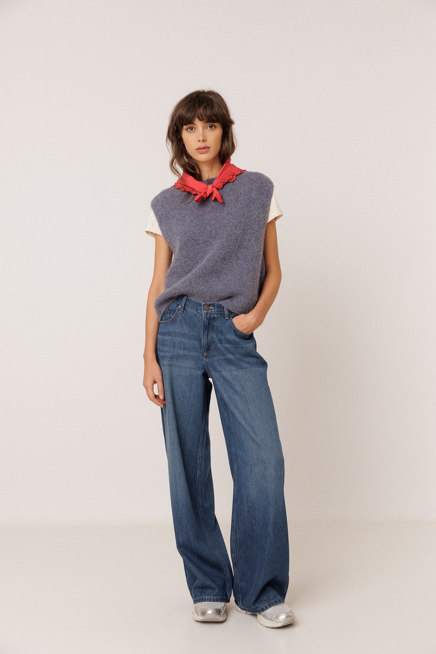 BOXY VEST WITH MOHAIR