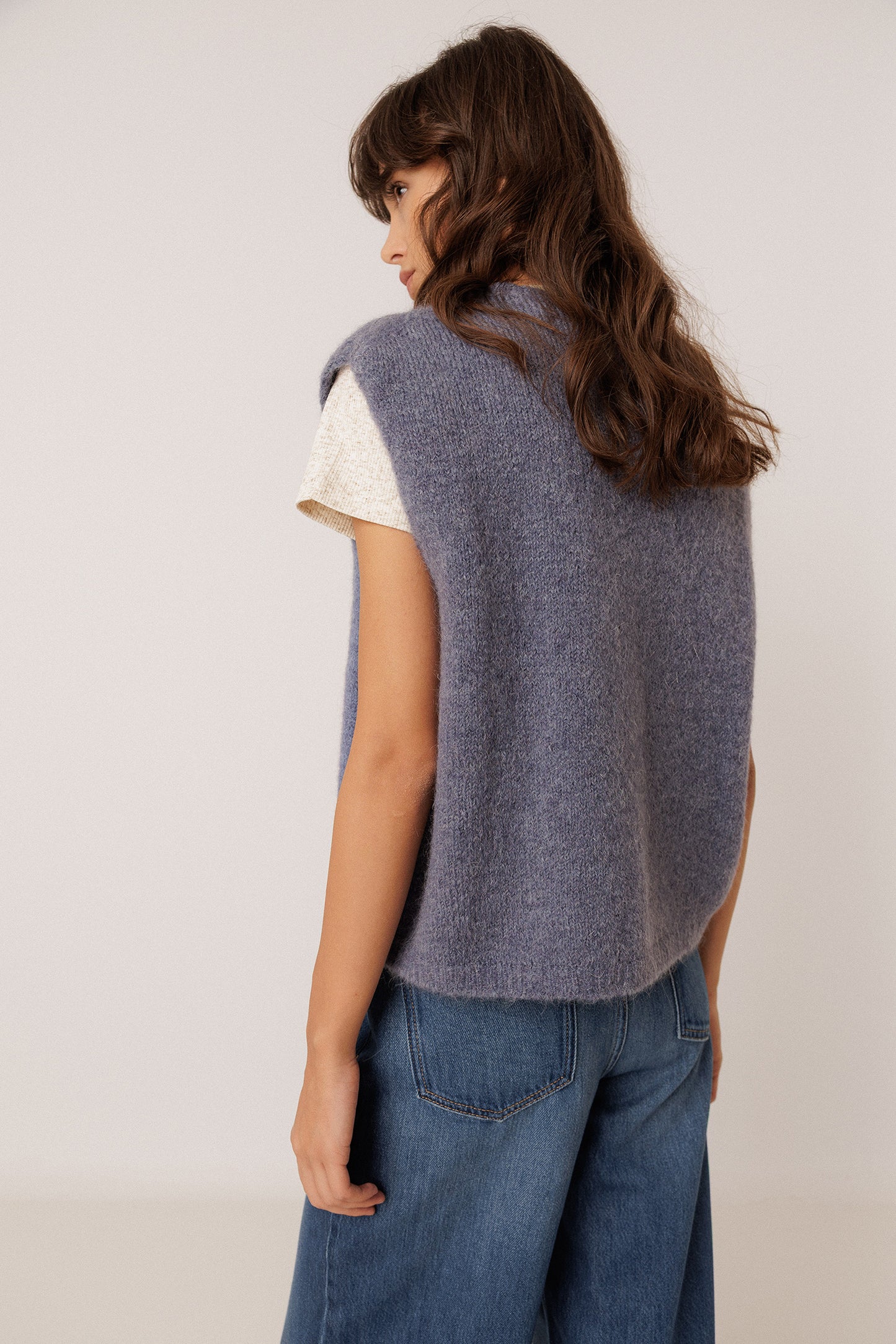 BOXY VEST WITH MOHAIR