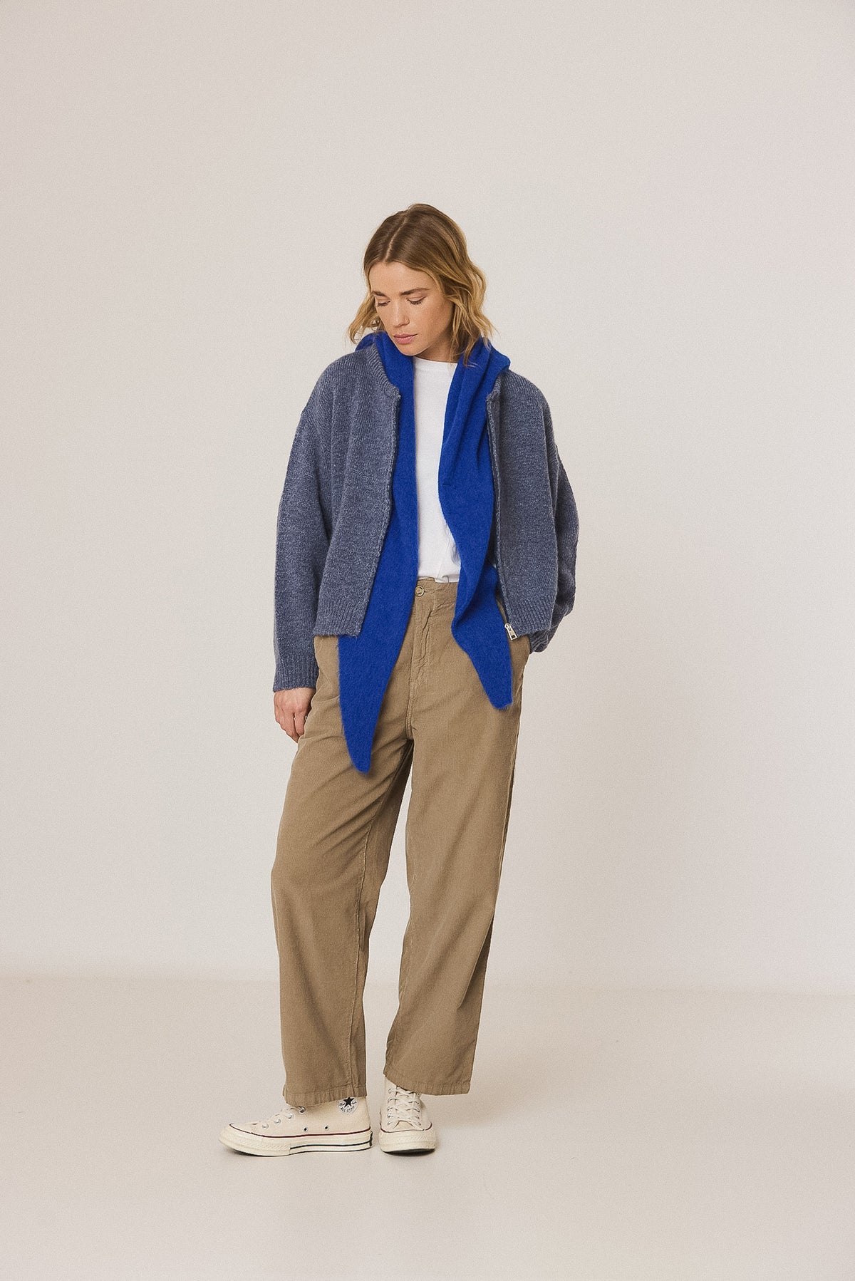 BOMBER-STYLE JACKET WITH MOHAIR