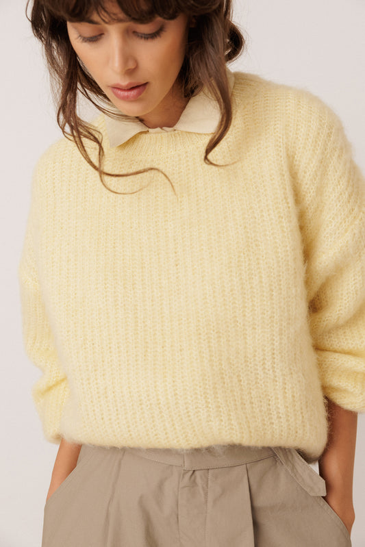 BRUSHED-EFFECT MOHAIR SWEATER 2
