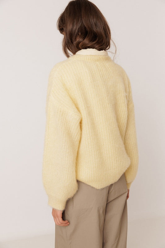 BRUSHED-EFFECT MOHAIR SWEATER 5