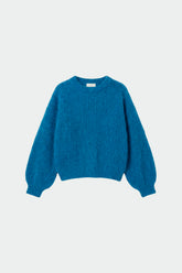 BRUSHED-EFFECT MOHAIR SWEATER