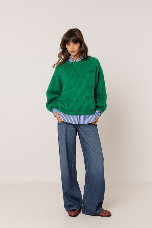 BRUSHED-EFFECT MOHAIR SWEATER 3