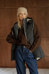 MULTIFUNCTION PRINTED DOWN JACKET