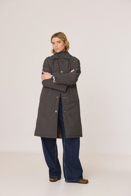 REVERSIBLE QUILTED TRENCH COAT 2