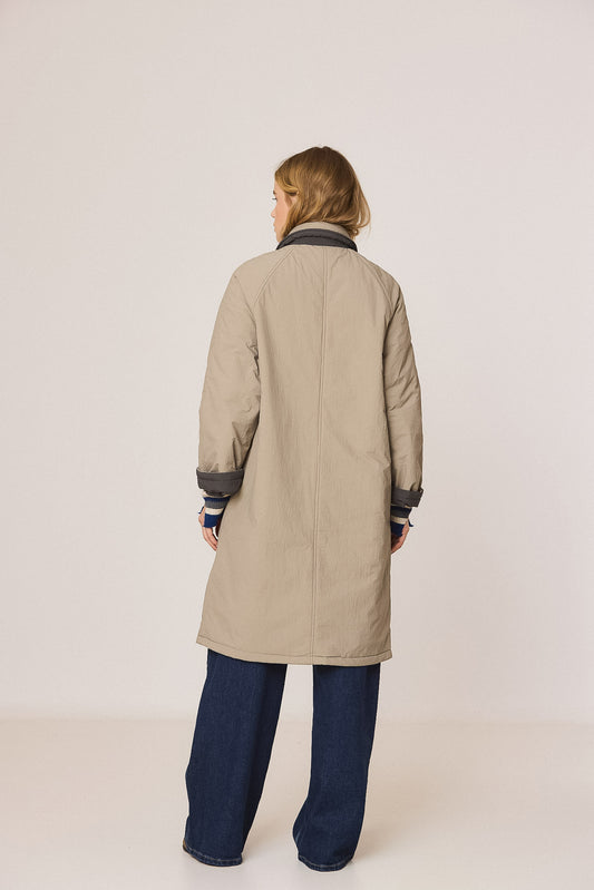 REVERSIBLE QUILTED TRENCH COAT 4