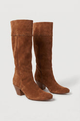 SUEDE KNEE-HIGH BOOTS