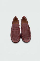 PERFORATED LEATHER LOAFERS