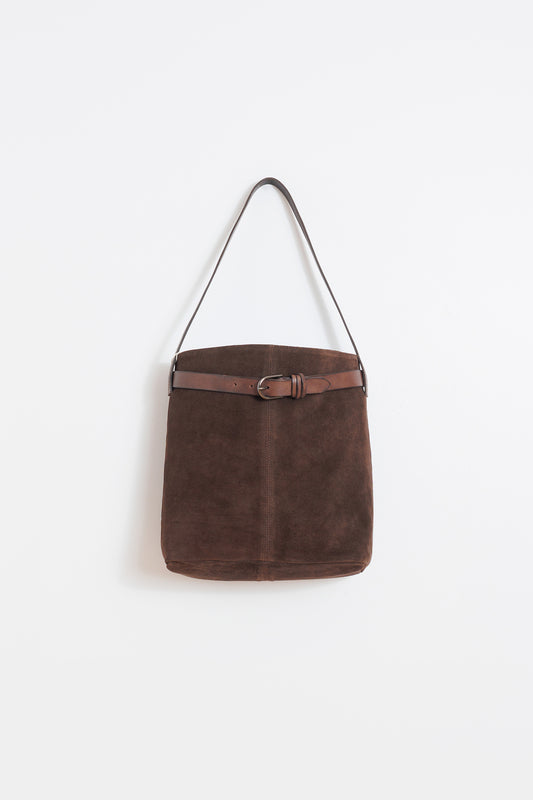 MEDIUM SPLIT-SUEDE BAG 4