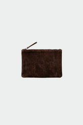 SPLIT-SUEDE TOILETRY BAG