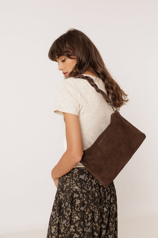 SPLIT-SUEDE SHOULDER BAG 1