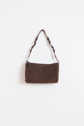 SPLIT-SUEDE SHOULDER BAG