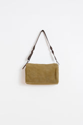 SPLIT-SUEDE SHOULDER BAG