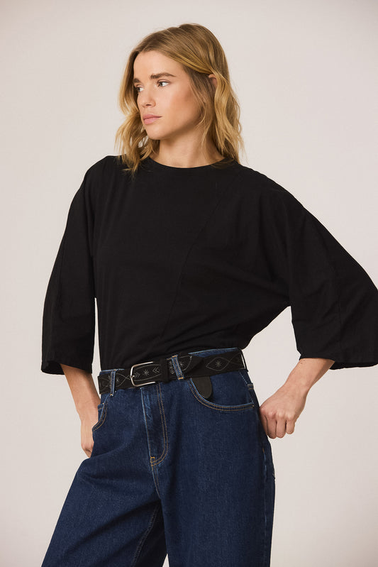 EMBROIDERED LEATHER BELT 2