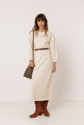 RUCHED-LEATHER SLING BAG
