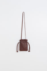 MINI RUCHED-LEATHER BAG