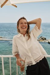 EMBROIDERED POPLIN SHIRT