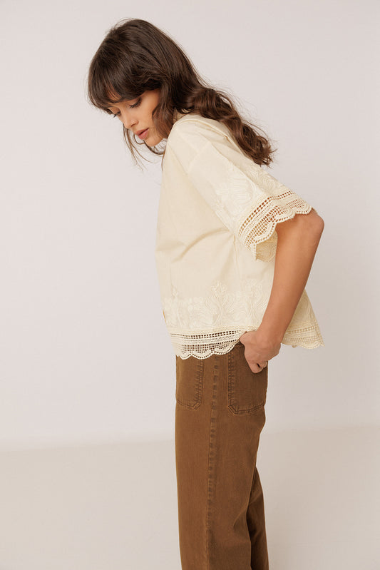 EMBROIDERED POPLIN SHIRT 3