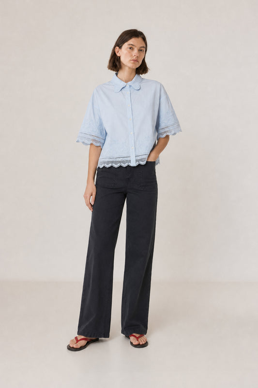 EMBROIDERED POPLIN SHIRT 2