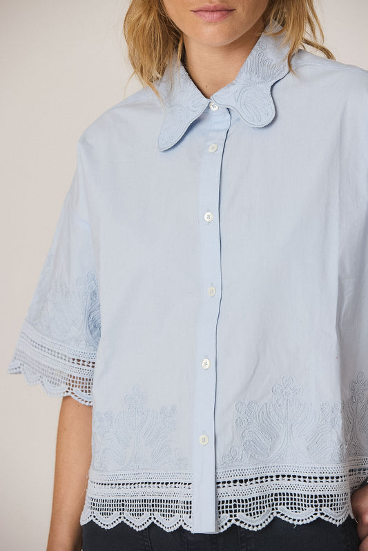 EMBROIDERED POPLIN SHIRT 4