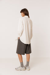 EMBROIDERED POPLIN MAXI SHIRT