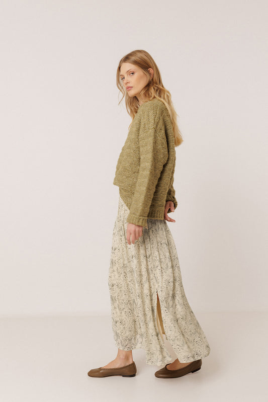 ART DECO PRINT SKIRT 4