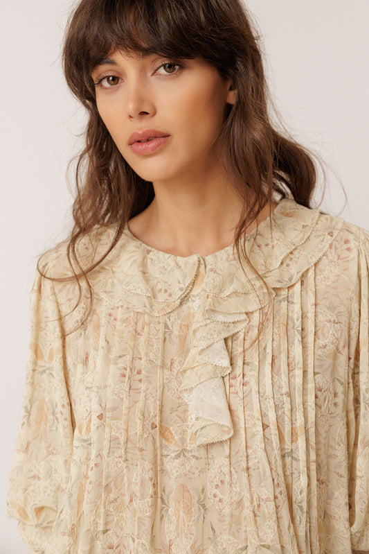 ART DECO PRINT BLOUSE 1