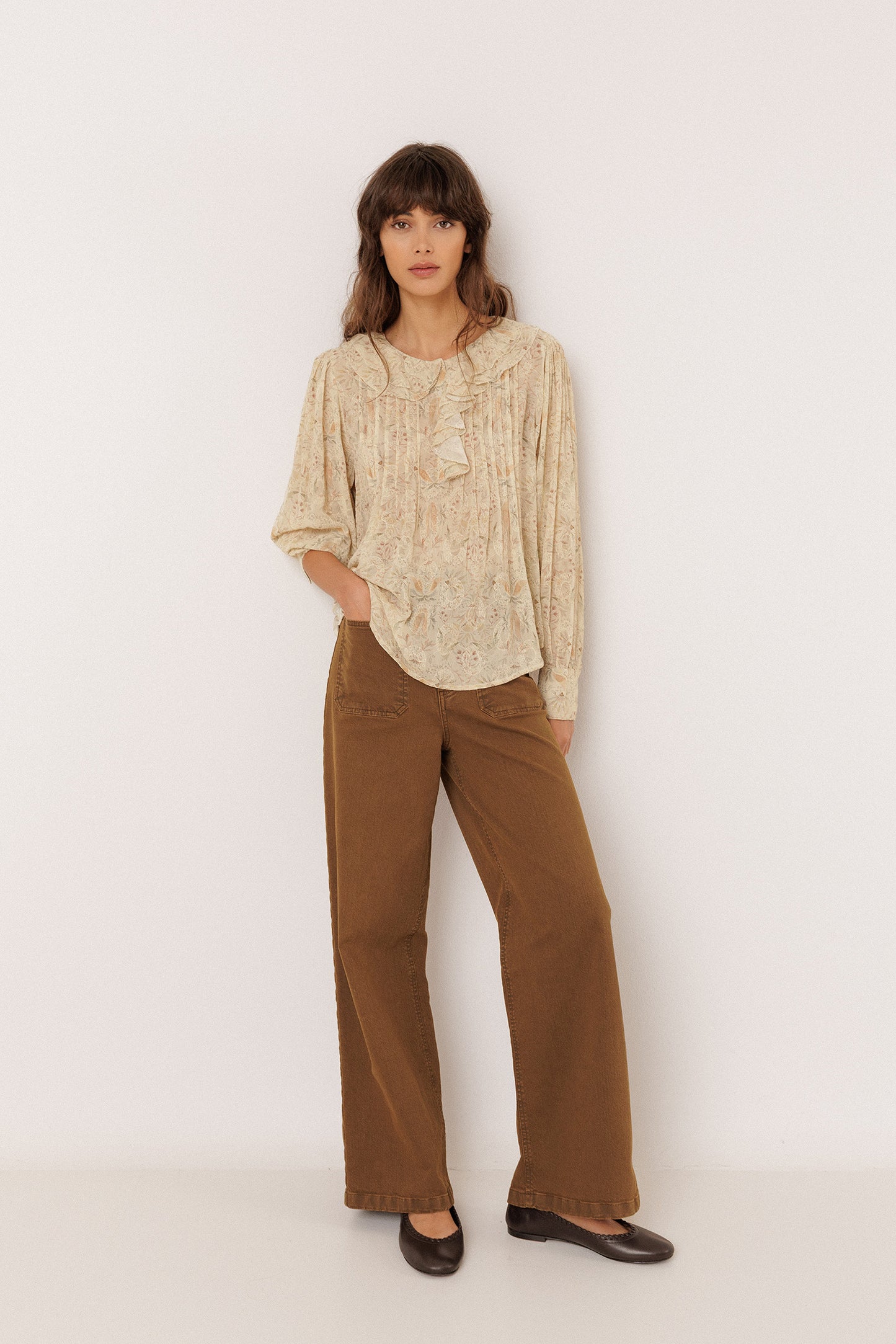 ART DECO PRINT BLOUSE