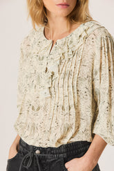ART DECO PRINT BLOUSE