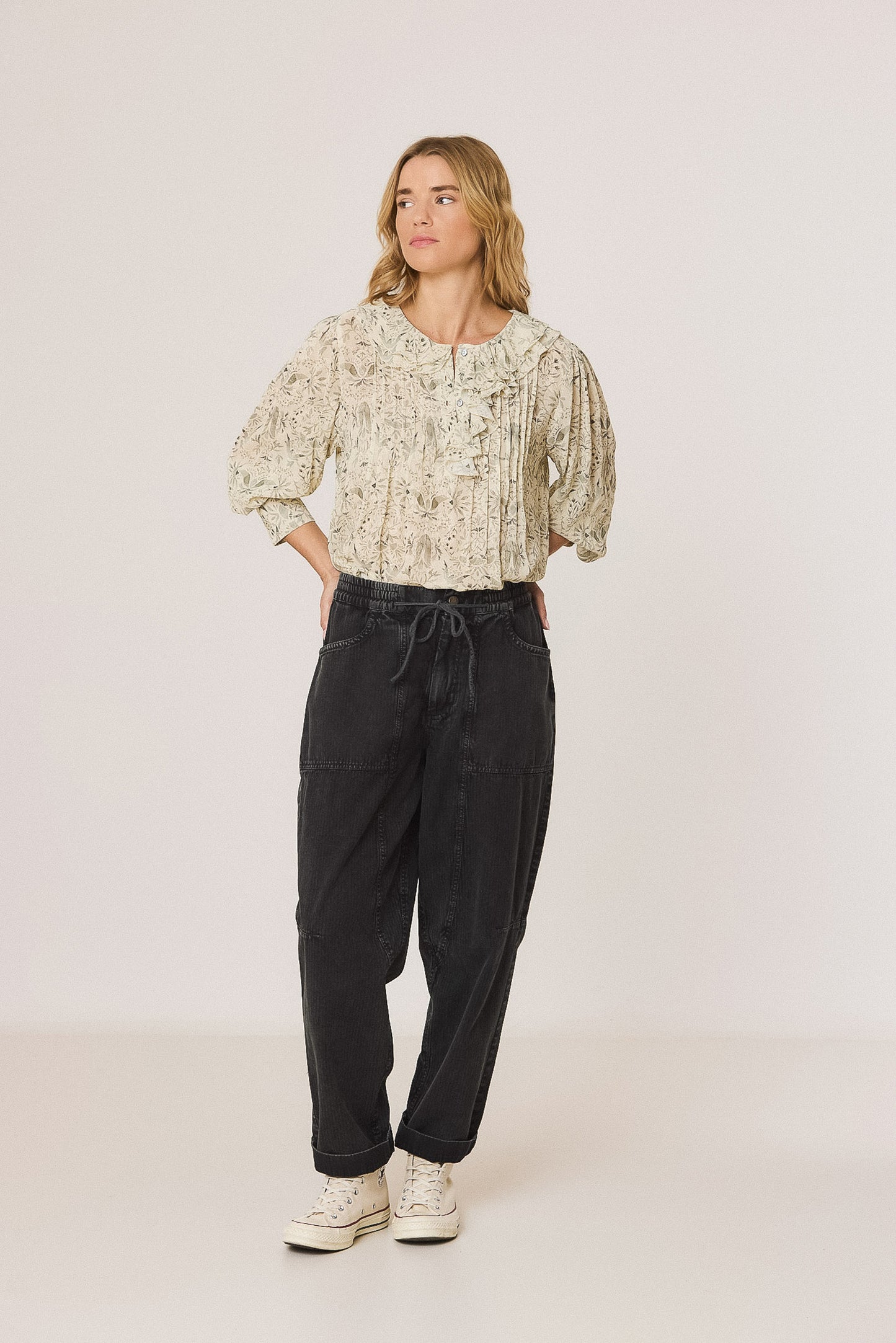ART DECO PRINT BLOUSE