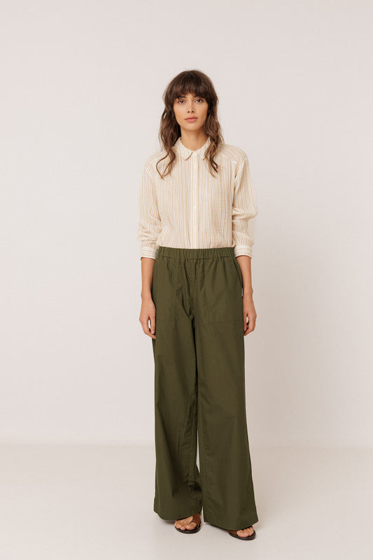 STRIPED DOUBLE-GAUZE SHIRT 2