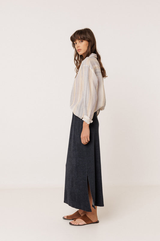 STRIPED DOUBLE-GAUZE SHIRT 5