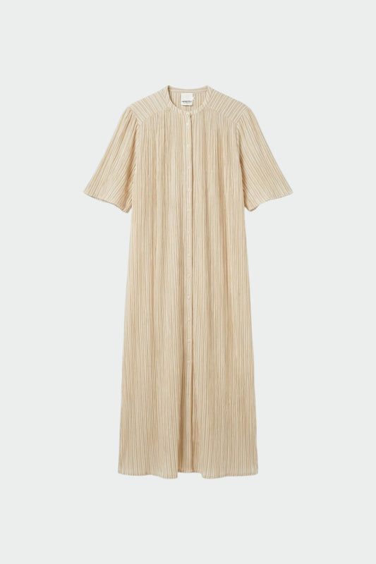 STRIPED DOUBLE-GAUZE DRESS 6