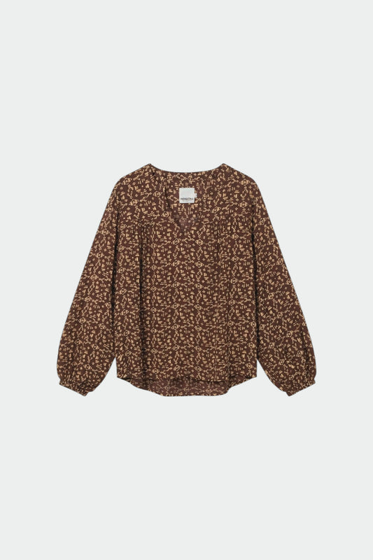 ETHNIC-PRINT BLOUSE 5
