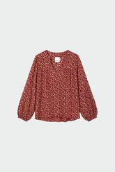 ETHNIC-PRINT BLOUSE