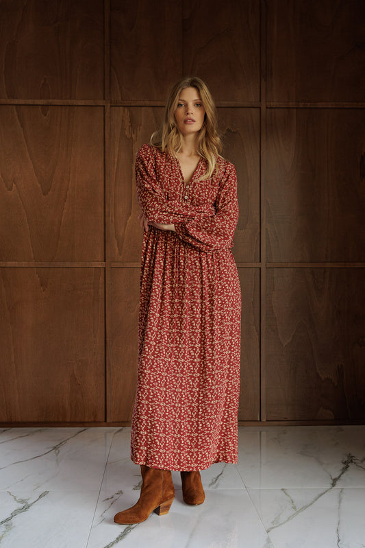 ETHNIC-PRINT DRESS 1