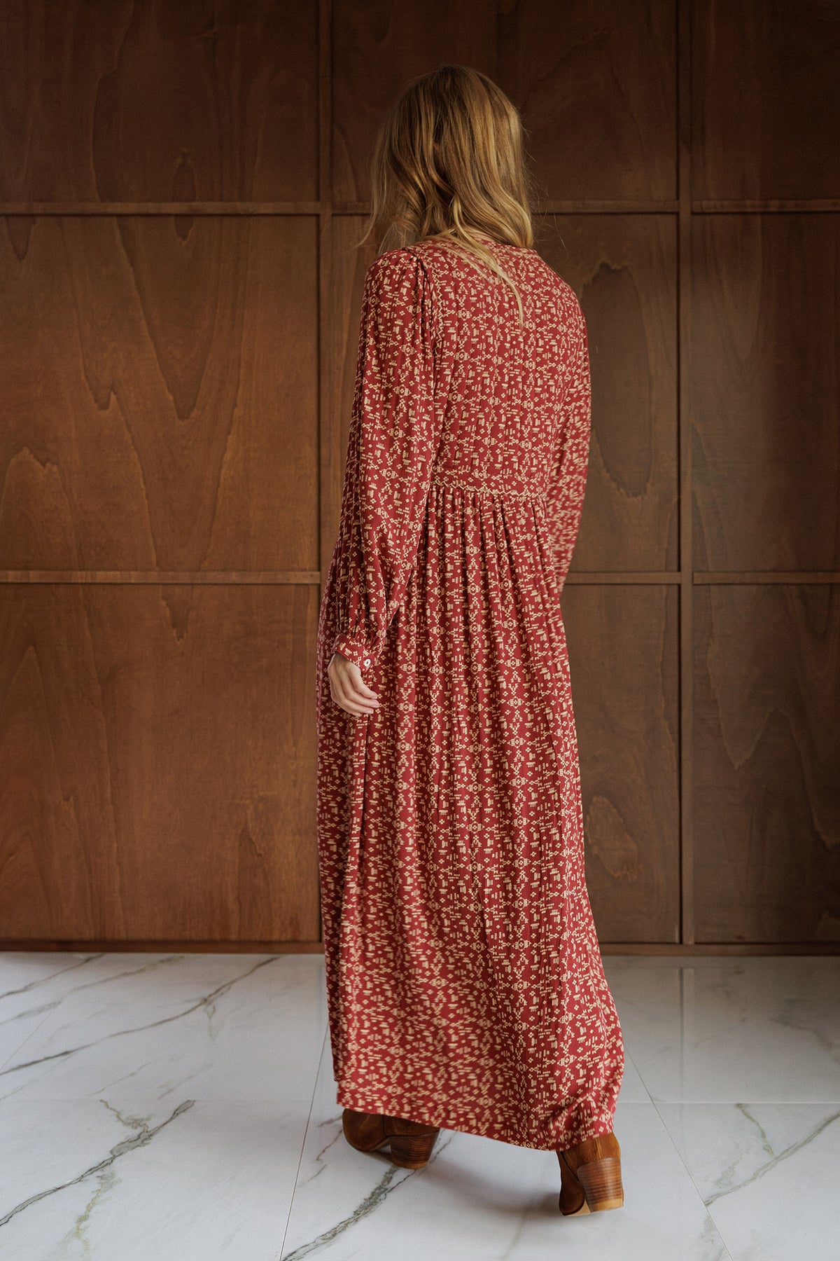 ETHNIC-PRINT DRESS