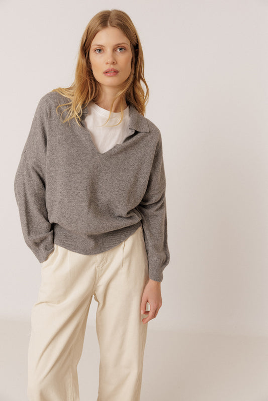 POLO SWEATER WITH CASHMERE 1