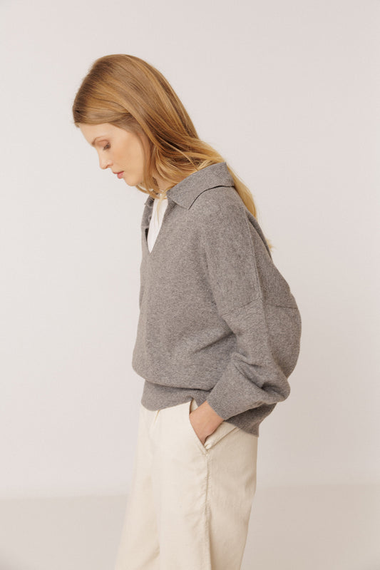 POLO SWEATER WITH CASHMERE 3