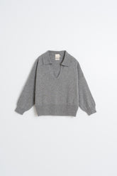 POLO SWEATER WITH CASHMERE
