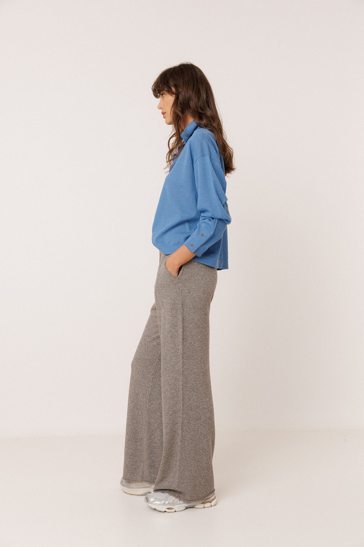 CROP PANTS WITH CASHMERE