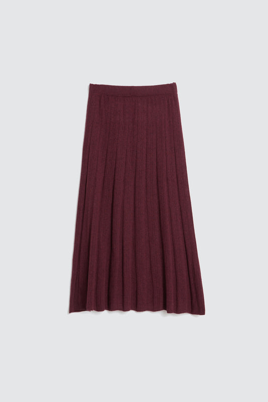 RIBBED MIDI SKIRT WITH CASHMERE 6