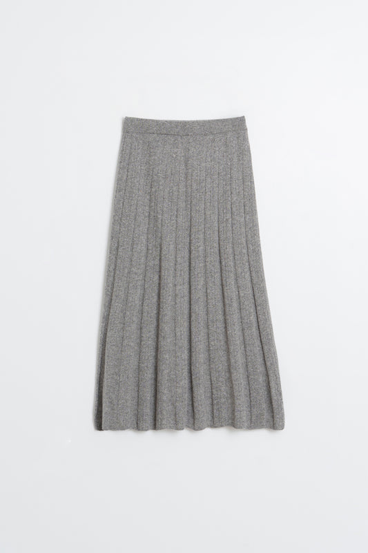 RIBBED MIDI SKIRT WITH CASHMERE 6