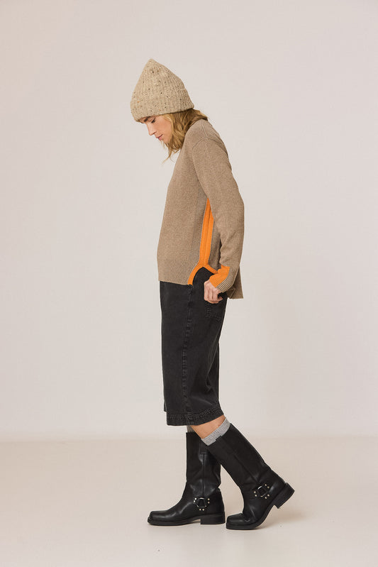 FLUORESCENT-DETAIL SWEATER WITH CASHMERE 3