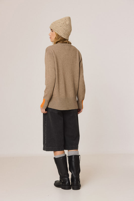 FLUORESCENT-DETAIL SWEATER WITH CASHMERE 4