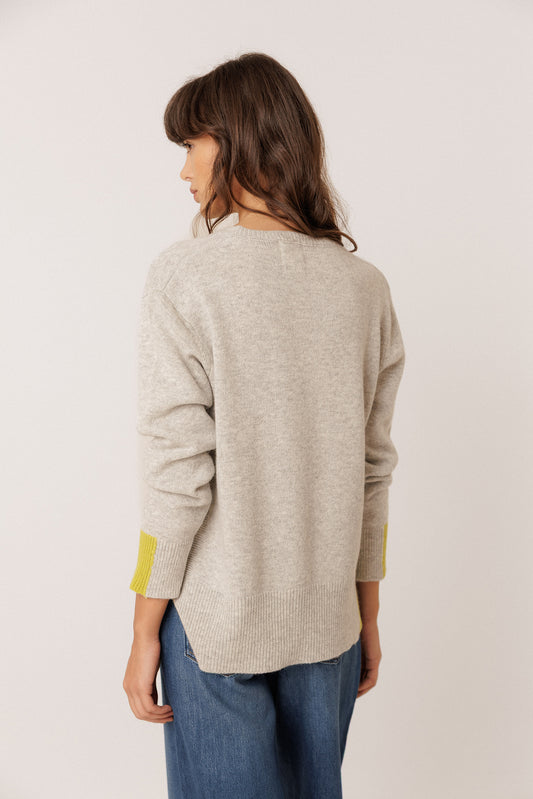 FLUORESCENT-DETAIL SWEATER WITH CASHMERE 3