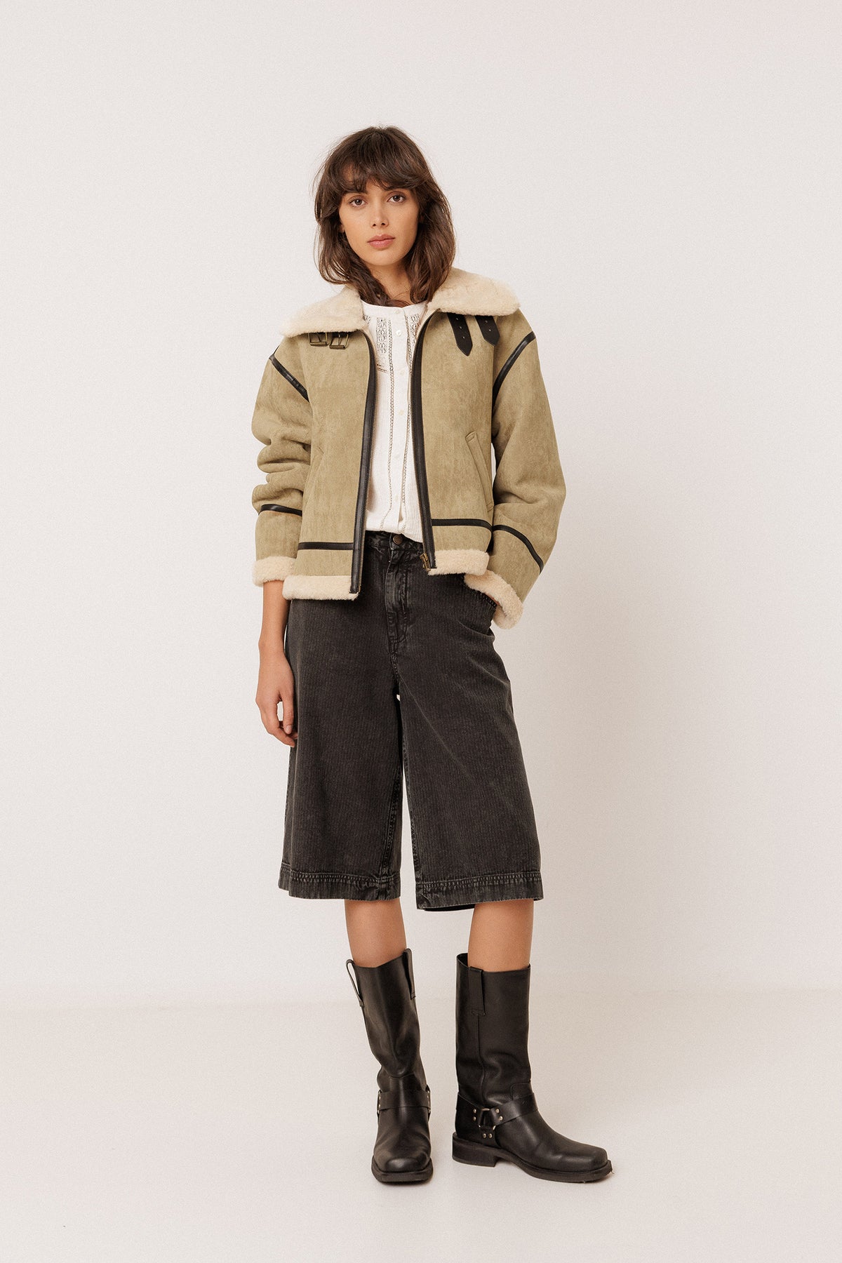 SUEDE AVIATOR JACKET